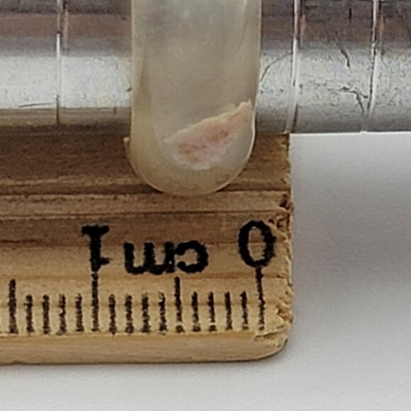 Cherry Blossom Agate Gemstone Ring Size 7.5 Sakura Blossom Gray - Picture 5 of 8